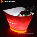 Plastic light up party ice bucket